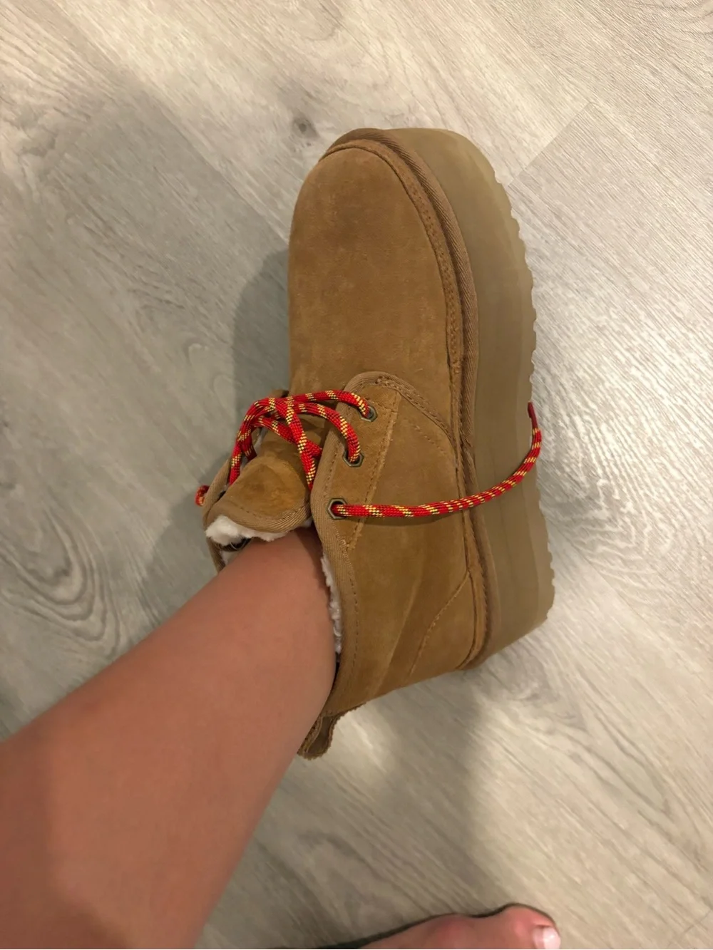 UGG Neumel Heritage Chestnut Platform Boots